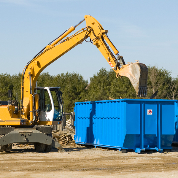 how does a residential dumpster rental service work in Olla